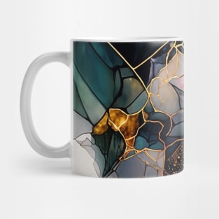 Rainbow Mosaic - Abstract Alcohol Ink Resin Art Mug